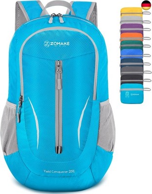 ZOMAKE Ultraleicht Faltbarer Rucksack - Packbare Backpacks 25L,Kleiner Faltbar