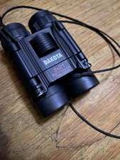 Dakota 8x21 Compact Binoculars, Coated Roof Prism, Lightweight, Black