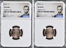 2025 P&D Lincoln Shield Cent 1C NGC MS68 RD Lincoln Label LAST PENNY! AYG
