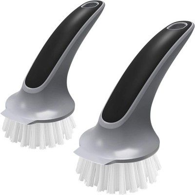 Topf- und Pfannenreinigungsbürste, grau, 2er-Pack | Spülbürste