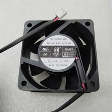 DWPH EFH-06E12M-A003 DC12V 0.16A 6025 6CM 2-Wire Cooling Fan