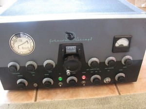 Johnson Viking II Transmitter Vintage Ham Radio Parts/Repair POWERS ON