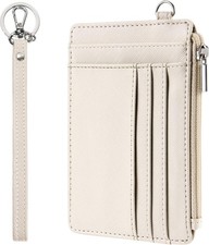 small wallet for women slim wristlet rfid credit card holder keychain