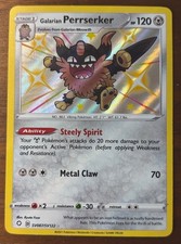 Galarian Perrserker SV087/SV122 Shining Fates Shiny Vault Pokemon Holo NM