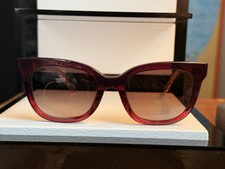 Fossil FOS 2119/S sunglasses in raspberry with brown gradient lenses