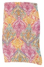  Beautiful Echo Women  s Silky Scarf Pink Orange Turquoise Geometric Design