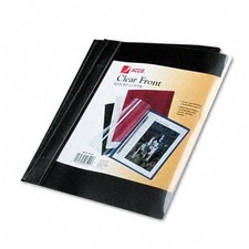 Acco 26101 40 Report Cover 0.5" Capacity Black/Clear 10 Pack