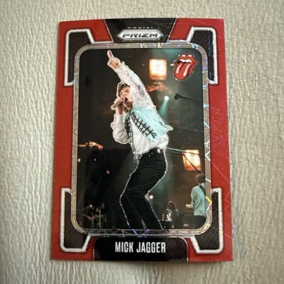 2025 Panini Prizm The Rolling Stones Red Prizm #50 Mick Jagger