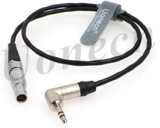 Uonecn Alexa Mini Timecode Cable 5 Pin Male to Right Angle 3.5mm TRS Tentacle Sy