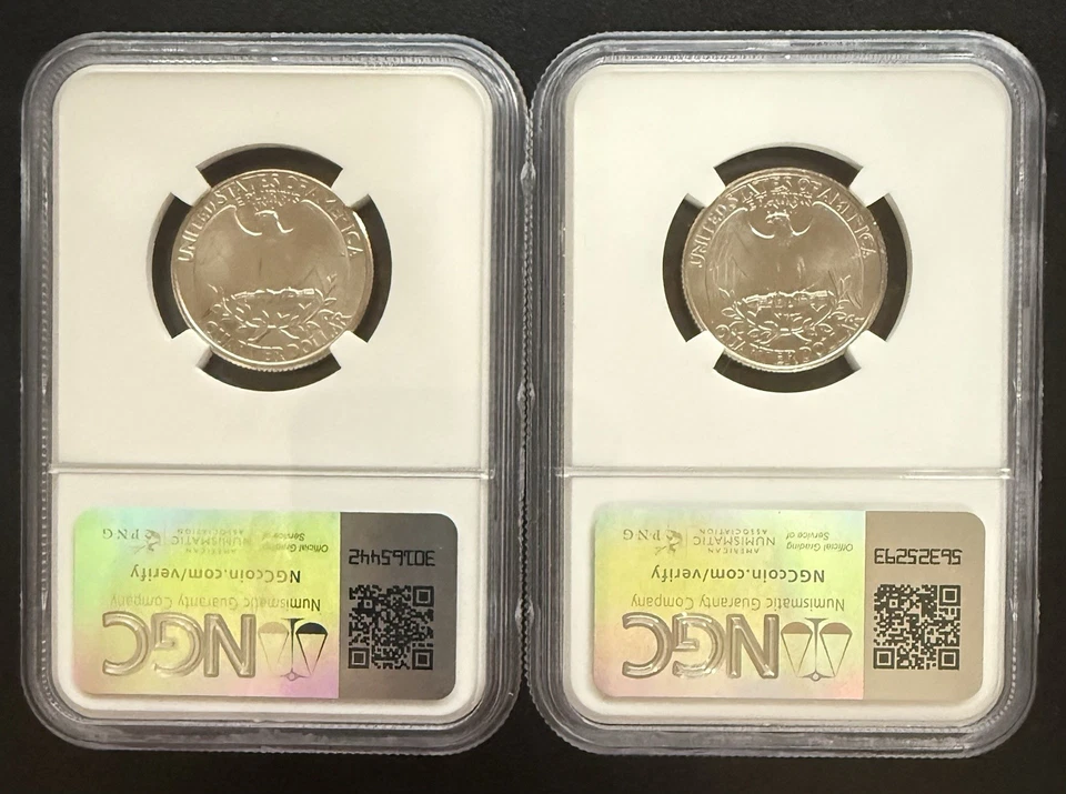 1996-P & D WASHINGTON QUARTER YEAR SET NGC MS 66 - Image 2 of 4