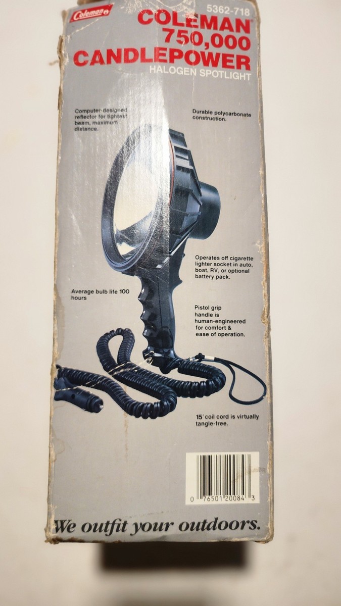 Coleman Night Sight 12 Volt Halogen Spotlight Molel 5362 for