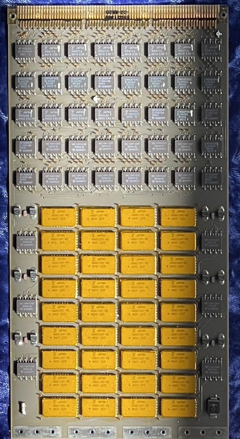 Cray-2 SuperComputer Memory Module Daughter Board. Circa-1985 Larger Or Big IC’s