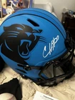 Chuba Hubbard Signed Carolina Panthers Blue Replica Football Helmet Fanatics