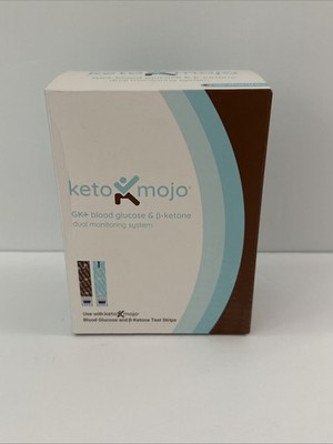 Keto Mojo GK+ Glucose & Ketone Monitor Kit   Factory Sealed, Exp 2028, BRAND NEW