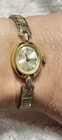 Vintage Timex Women’s Watch With Twist On USA Gold Tone Patterned Stretch Band