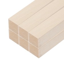6 pièces bâtons en bois 7/8"x7/8"x12" pour DIY cubes rectangulaires