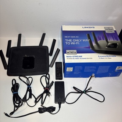 Linksys Max-Stream AC4000 MU-MIMO Tri-Band WiFi Router EA9300