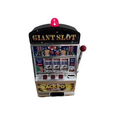 JACKPOT SLOT MACHINE SAVING BANK 14'' TESTED WORKS GREAT