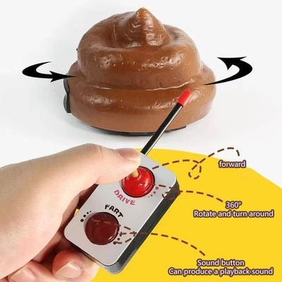 Speedy Remote Control Poop Car Hilarious Joke Prank Toy For Kids Family Fun Toy