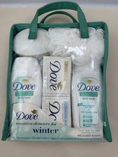 Vintage Dove Sensitive Skincare For Winter Gift Set - Body Wash, White Bar,More