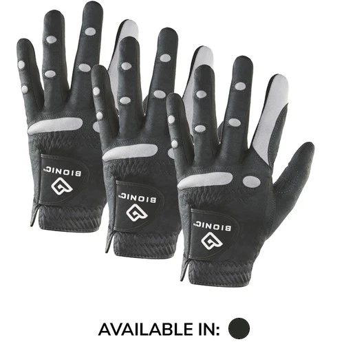 3 X Bionic AquaGrip Mens Golf Glove - Left/Right Hand - Wet/Humid Weather