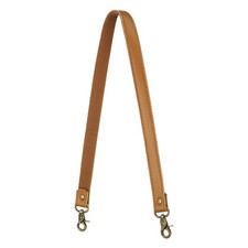 23.6" Leather Purse Strap with Bronze Lobster Buckles, Light Brown