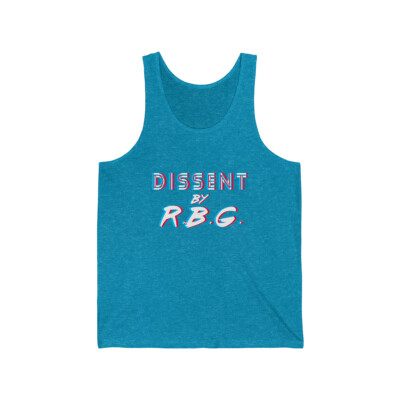Dissent By RBG Ruth Bader Ginsburg Unisex Tank Top