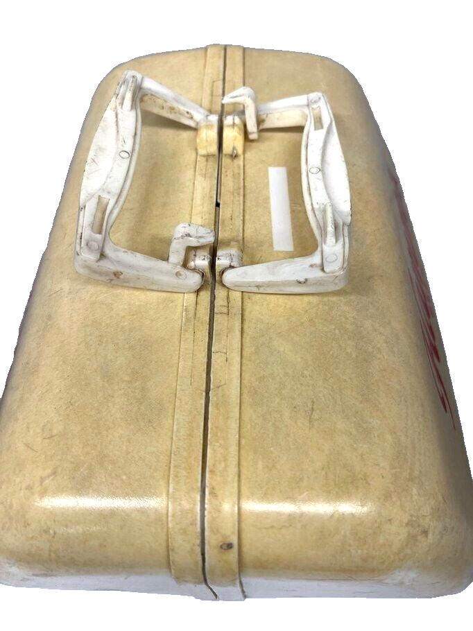 Vintage Swinger Hamm's Beer Cooler White Top Faded 12 x 13 x 10 3/4