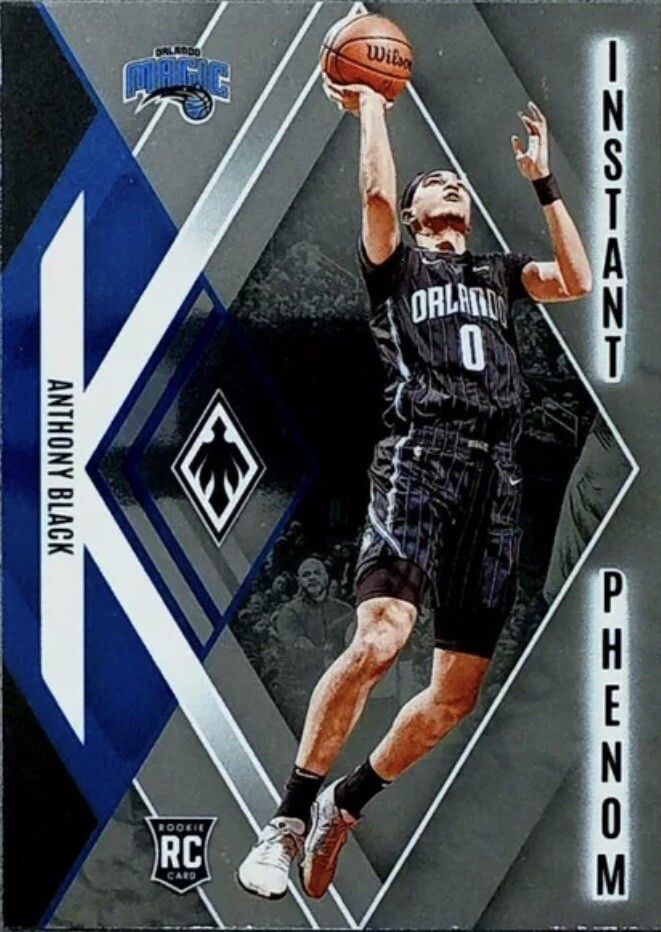 2023-24 Panini Phoenix Anthony Black Magic Instant Phenom #3 Rookie Card