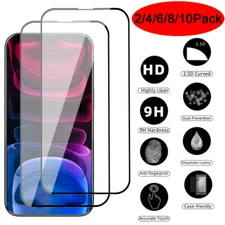 For iPhone 13 13 Pro Pro Max Mini 12 Shockproof Tempered GLASS Screen Protector