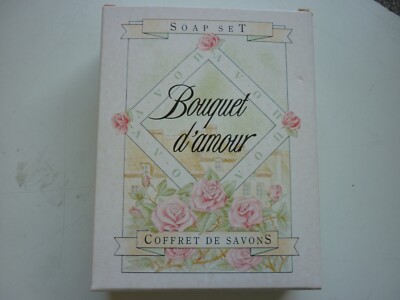 VINTAGE Avon Bouquet D'Amour Seife 5x25g Set.