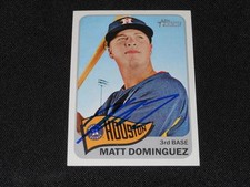 Astros Matt Dominguez Signed 2014 Topps Heritage Autograph Card #388  S14