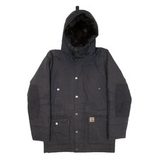 Carhartt Wip Trapper Insulated Womens Parka Coat Black Hooded S