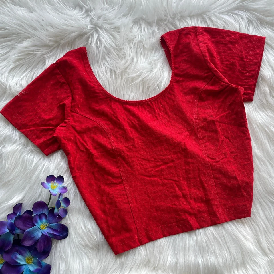 NUEVA BLUSA SARI MUJER INDIA LISTA PARA USAR BLUSA SARI RAYABLE BLUSA DE DISEÑADOR Foto 4 de 4