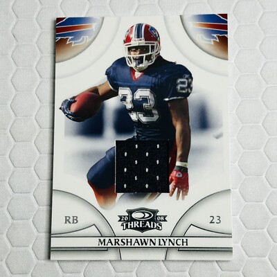 Marshawn Lynch 2008 Donruss Threads Game Worn Patch #/250 Bills Seahawks