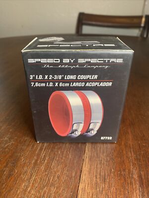 Spectre 87722 3'' Inlet 3'' Outlet Cold Air Intake CAI Hose Coupler Connector RED