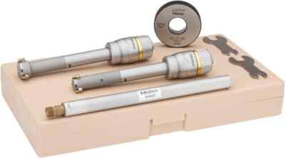 Mitutoyo 7 Piece, 1/2 to 0.8'', Carbide, TiN Coated, Hole Mechanical Inside Mi...