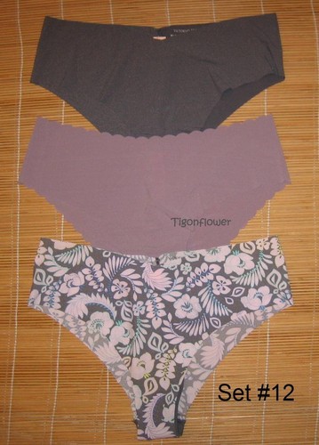 3 Victoria's Secret Panties Raw Cut No Show Cheeky Large You choose - Foto 13 di 13