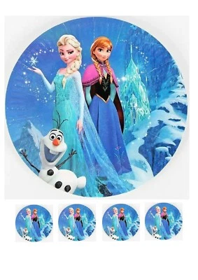 Tortenaufleger Frozen Eiskönigin Elsa Torteufleger + Gratis Muffinaufleger