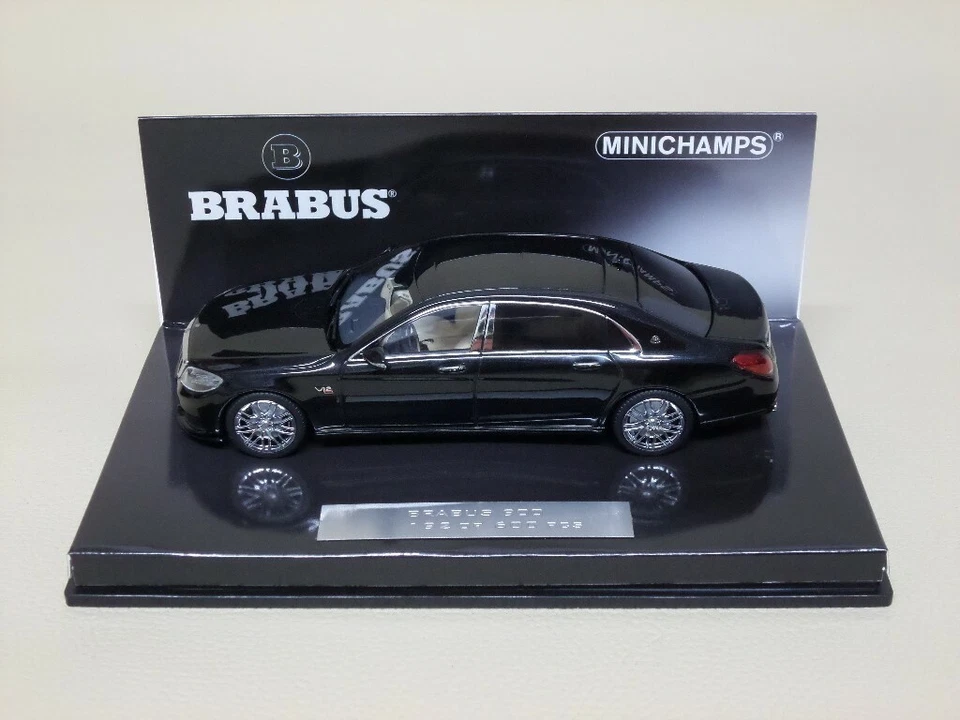 MERCEDES-BENZ S-CLASS S600 900 MAYBACH BRABUS NERA MiNiCHAMPS 1/43 (NO SPARK) - Immagine 2 di 4