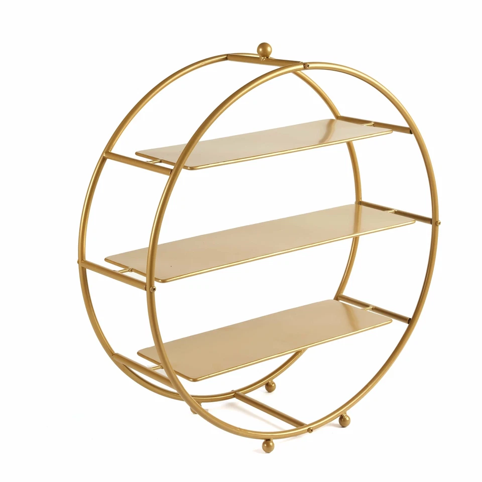 SOPORTE PARA CUPCAKES con rueda de metal de 21 pulgadas y 3 niveles SOPORTE DE EXHIBICIÓN de postres suministros para fiestas Foto 3 de 4