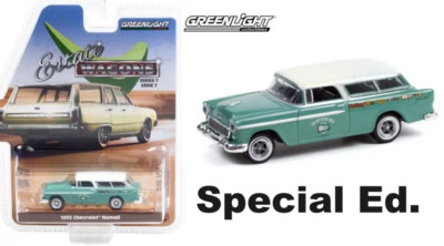 1955 USA Chevrolet Nomad Coupe Station Wagon Holley Speed Shop 1:64 Diecast Car