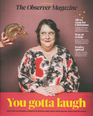 Observer Magazine: Kathy Burke, Graham Coxon, Charlene White, Fashion, 4.12.22