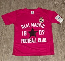 Real Madrid Soccer Poly Shirt Soccer Youth Jersey - Pink
