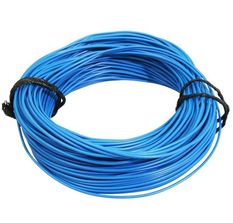 Câble cuivre souple bleu 0.50 mm² multibrin fil électrique 50 mètres