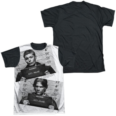 SUPERNATURAL MUG SHOTS Licensed Adult Men's Graphic Tee Shirt SM-3XL