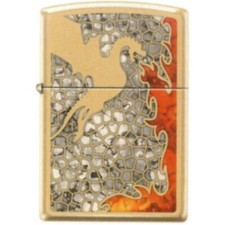 Zippo Lighter - Dragon Fuzion High Polish Brass - 853751