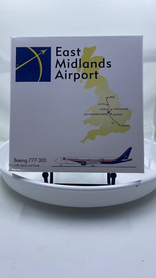 Herpa Wings 1:500 East Midlands Airport  Boeing 777-300 Aircraft 506496 Airplane
