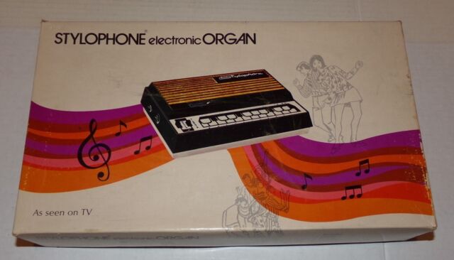 Vintage NOS 1968 American Stylophone Company Electronic Organ w/ Box Manual
