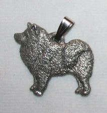 Samoyed Dog Harris Fine Pewter Pendant USA Made